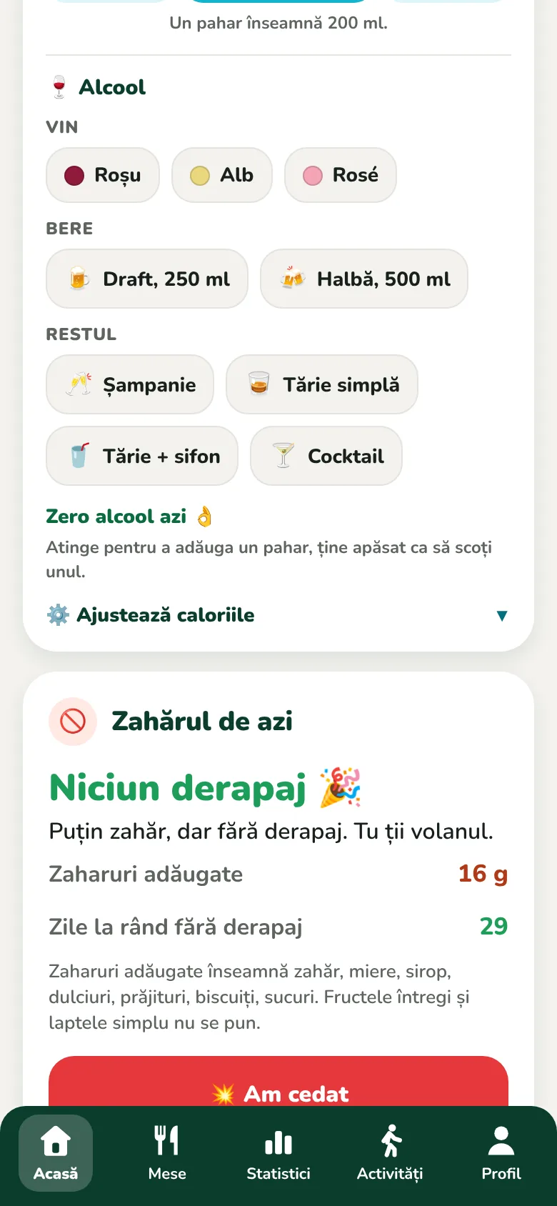 Băuturile zilei, apa și alcoolul